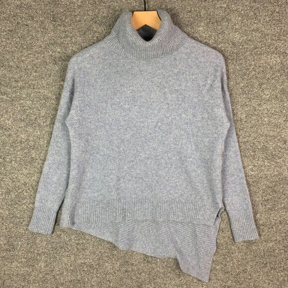 Vertical Design Cowl‎ Neck Sweater Women's Size Sm 2-Ply 100% Cashmere Pullover - Picture 1 of 9